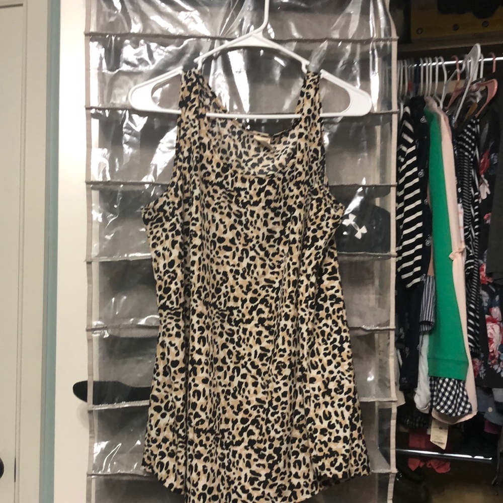 Cheetah print tank top